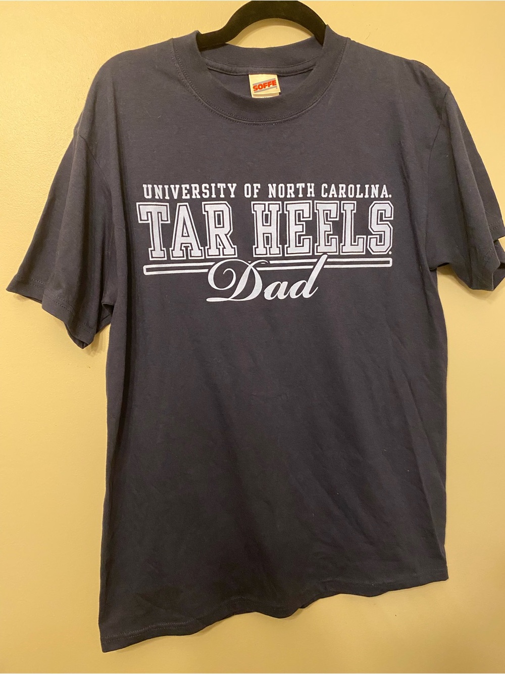 Soffe Navy Tar Heels Dad Graphic Tee